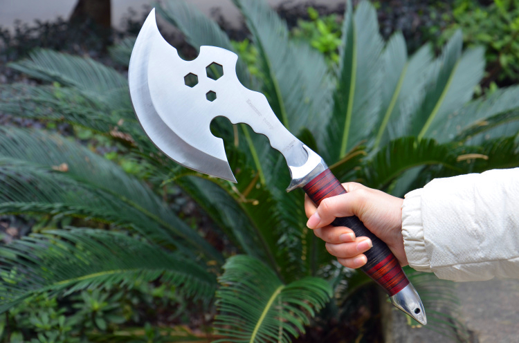 Cắm trại ngoài trời lớn 剁 đầu xương Tomahawk công cụ tự vệ hack đa năng chặt gỗ dao rìu thép rìu tay - Công cụ Knift / công cụ đa mục đích kìm đa năng tốt nhất