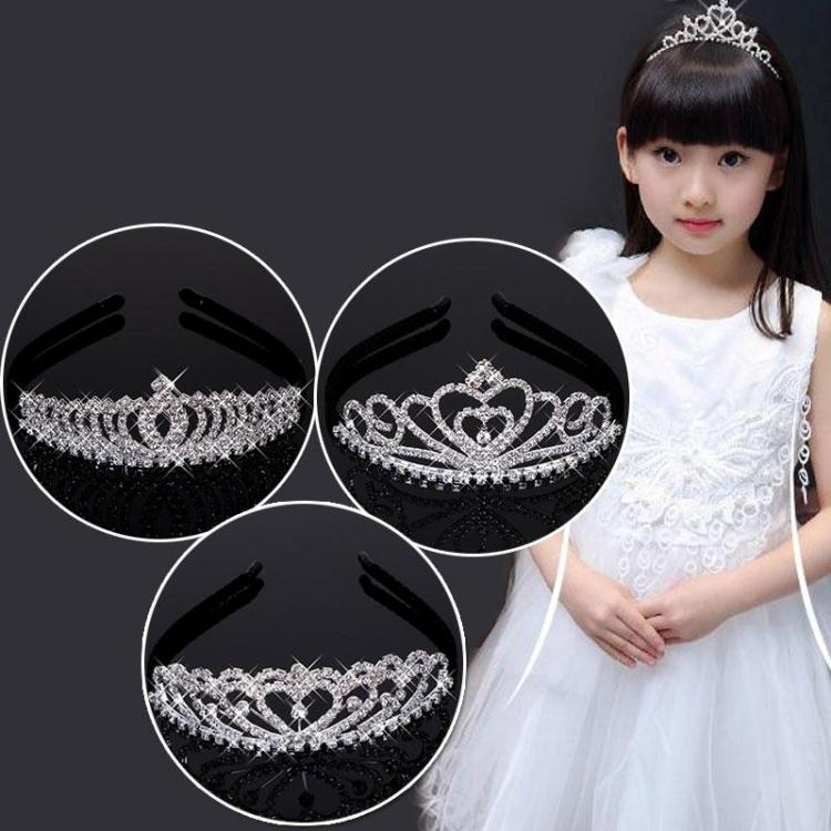 Người lớn trẻ em pha lê vương miện nhung quanh co cô gái công chúa vương miện hiệu suất headband phụ kiện tóc thẻ băng đô nam