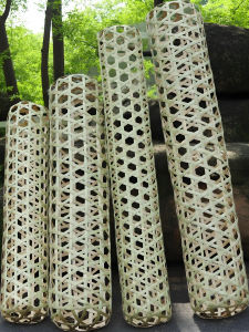 Bamboo Woven Pillow, Handmade Bamboo Long Pillow for Sleeping, Summer Sleeping Bamboo Pad, Cool and Breathable, a Coolin