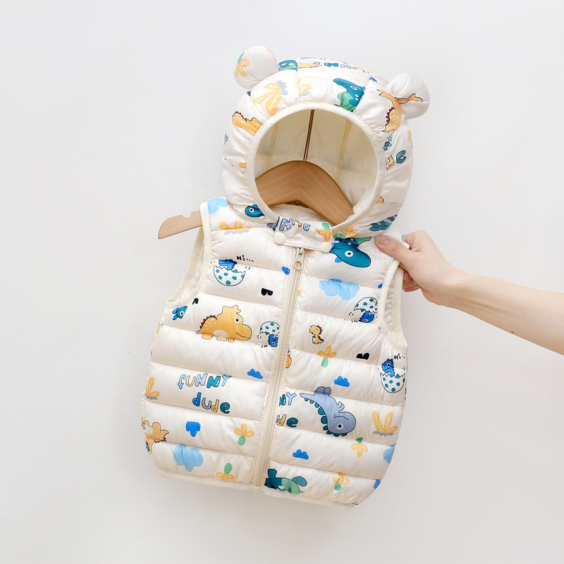 Winter Baby down Jacket Vest 0-1 Year Old Lightweight 2 Toddler 3 Cotton Coat 4 Outerwear 5 Unisex Baby Hooded Vest Winter Baby down Jacket Vest 0-1 Year Old Lightweight 2 Toddler 3 Cotton Coat 4 Outerwear 5 Unisex Baby Hooded Vest