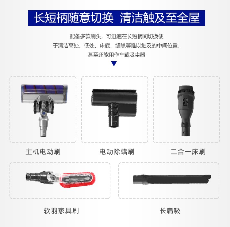 Máy hút bụi không dây của Đức cầm tay tiện lợi nhỏ nhỏ câm mạnh mẽ không dây mạnh mẽ - Máy hút bụi 