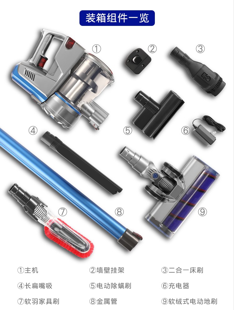 máy hút bụi điện máy chợ lớn Máy hút bụi không dây của Đức cầm tay tiện lợi nhỏ nhỏ câm mạnh mẽ không dây mạnh mẽ - Máy hút bụi may hut bui thong minh
