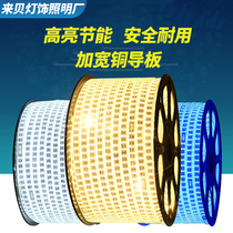 Three-color light led color change light with home decoration ceiling 220V light bar super bright colorful long strip waterproof patch