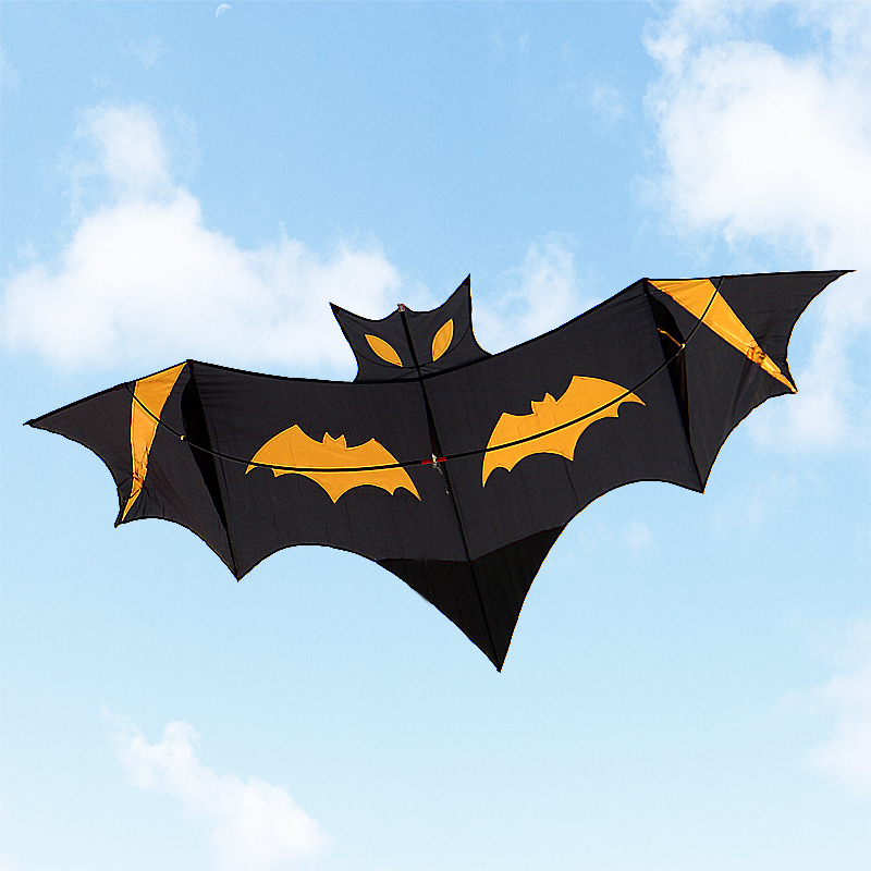 Bat kite Weifang Hengjiang Black Bat Front Pole Adult Large Easy Flying Bao Fei Cool Breeze Net Red