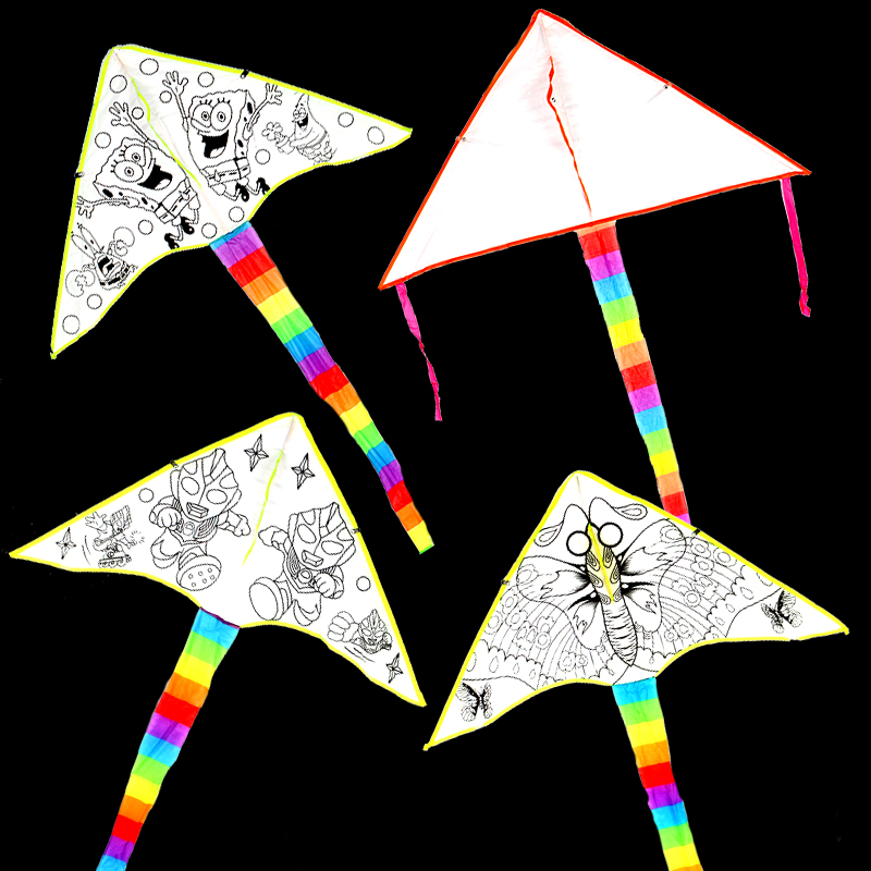 Weifang Hengjiang kite Blank kite teaching kite diy kite Kite homework fill in kite activity kite