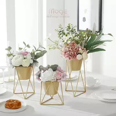 Mo song fake flower decoration Nordic table flower luxury living room decoration flower art