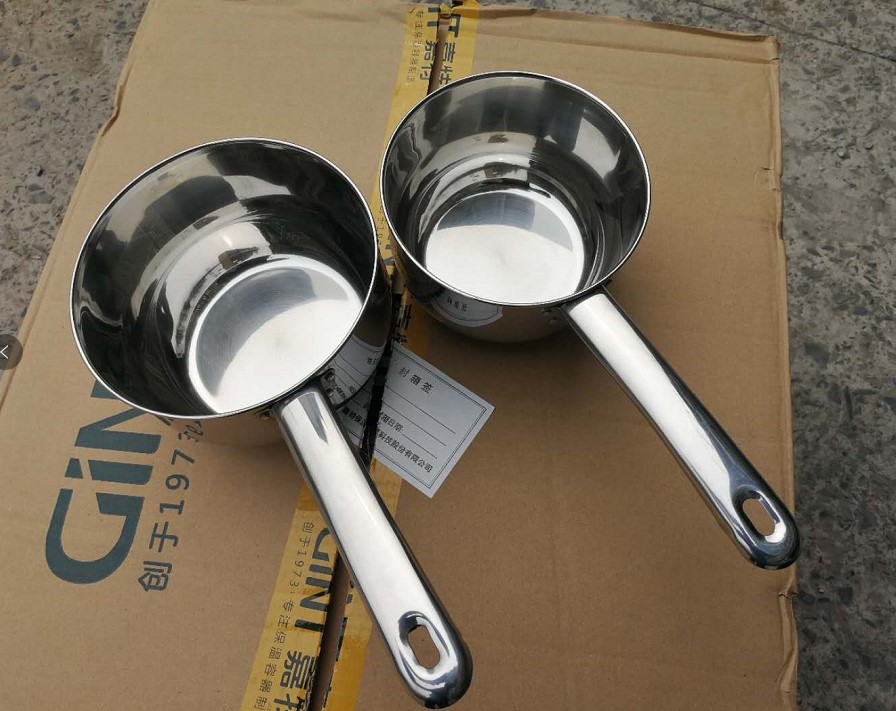 Xingcai thickened water drift stainless steel water scoop Household kitchen water scoop Water scoop with mouth Large creative water scoop