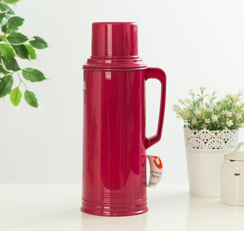 Clear water through the old-fashioned thermos thermos thermos thermos ordinary household thermos thermos shell plastic water bottle 2L