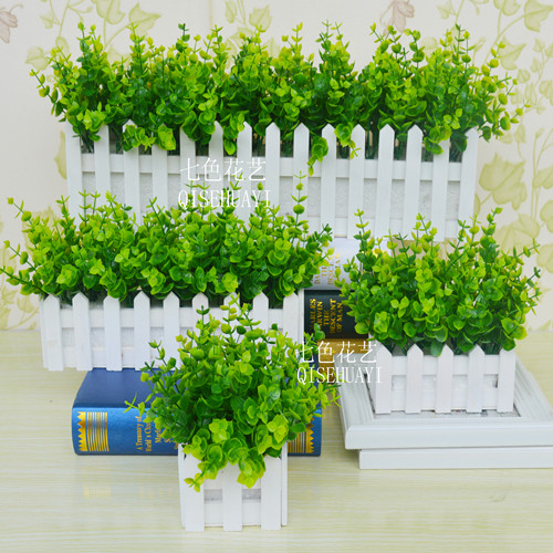 Simulation plant flower fake green plant fake flower home living room indoor and outdoor decoration plastic potted plant simulation flower decoration pieces