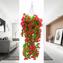 Simulation plant simulation Morning Glory wall hanging flower vine hanging orchid ceiling fake flower decoration Flower Vine balcony hanging basket