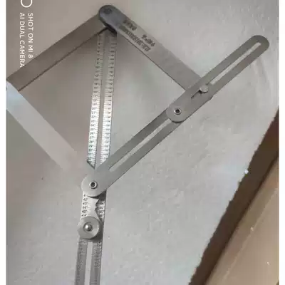 Hanging ceiling cutting edge measuring diagonal artifact Measuring angle ruler Woodworking tool Multi-function decoration measuring angle ruler Measuring yin and yang angle