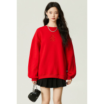 Spring new lazy wind round collar necropolis with female minimalist casual fashion set head long sleeve blouses