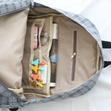 Модный демисезонный рюкзак, ранец, вместительная и большая сумка через плечо, из хлопка и льна, в корейском стиле, надевается на плечо