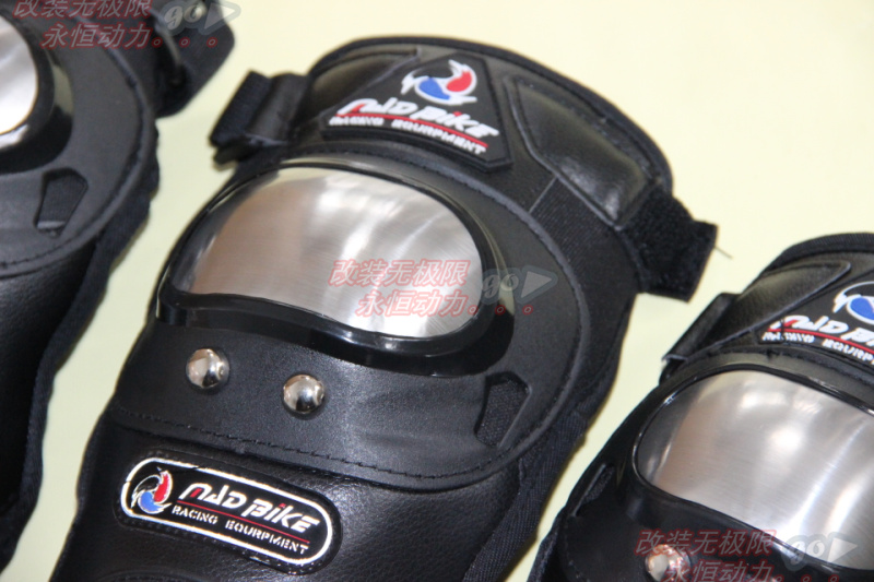 Thiết bị xe mô tô đi xe đạp Thiết bị bảo vệ Kneepad Elbow Knight Thiết bị bảo vệ bằng thép không gỉ Thiết bị bảo vệ bằng thép không gỉ Bộ 4 RC băng bảo vệ đầu gối
