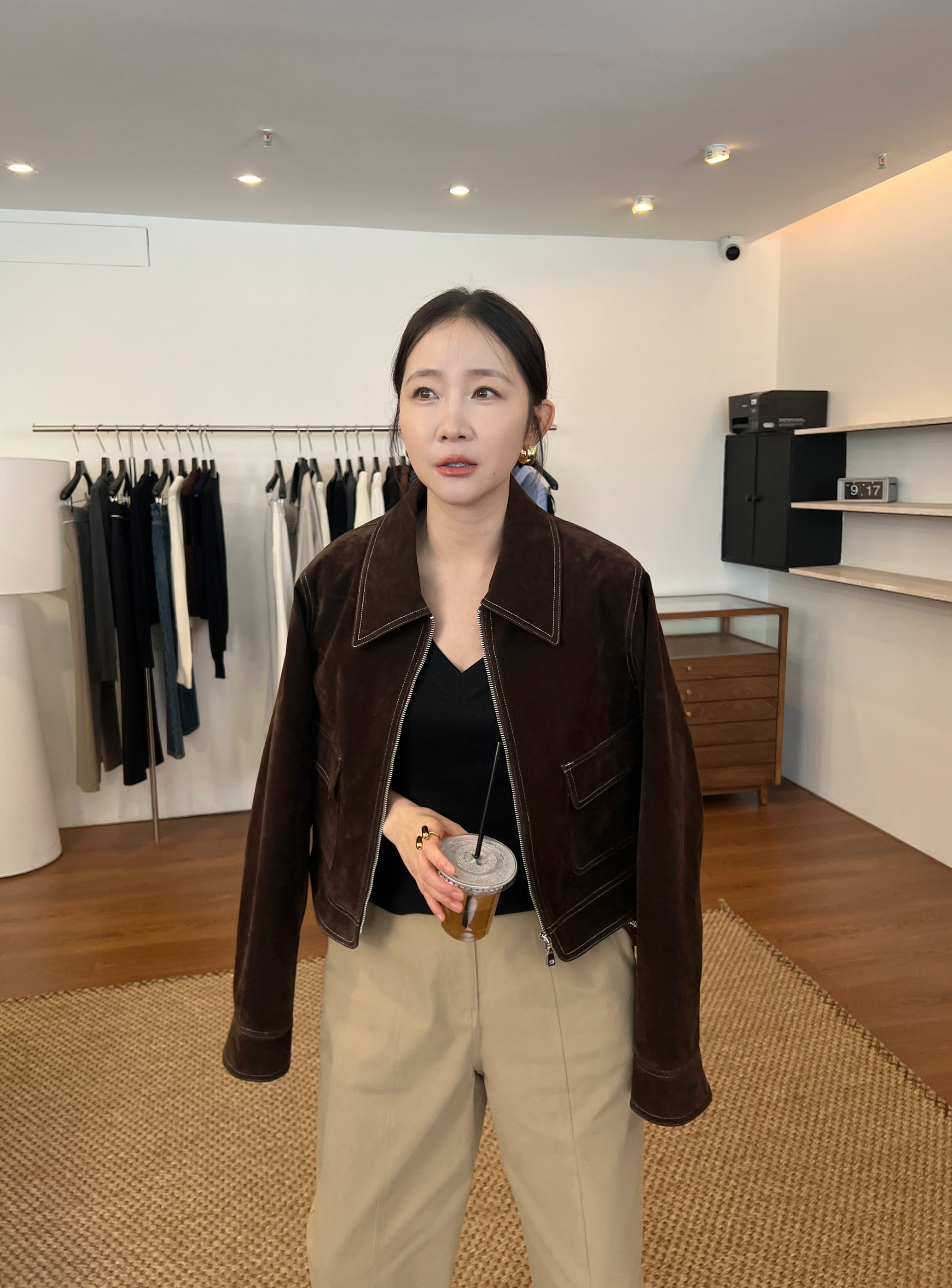 widelia жакет с отворотным воротником винтажный на молнии универсальный приталенный повседневная куртка весна-осень 2026