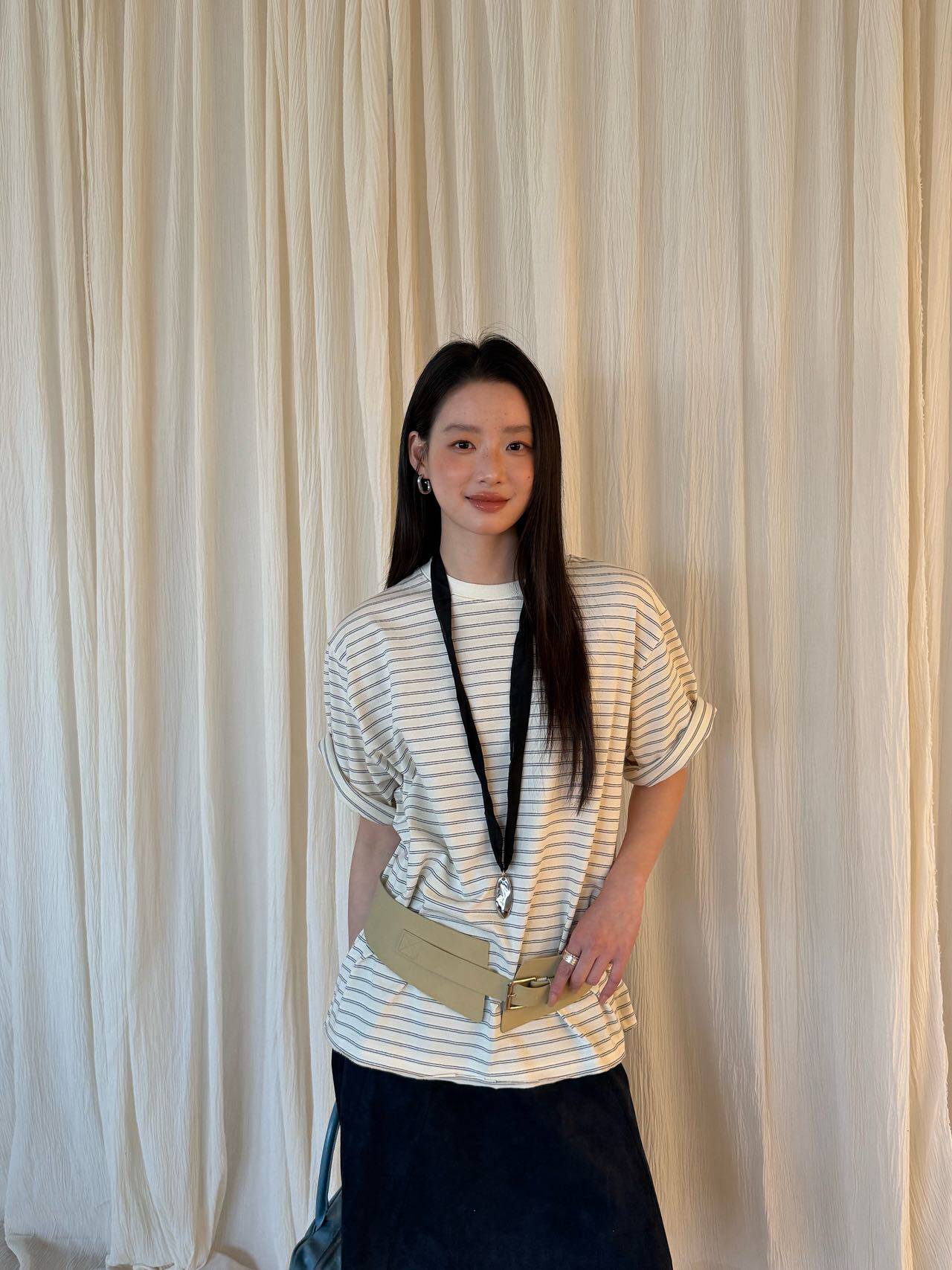 waitmore футболка женская с короткими рукавами в полоску контрастных цветов корейский стиль весна 2026