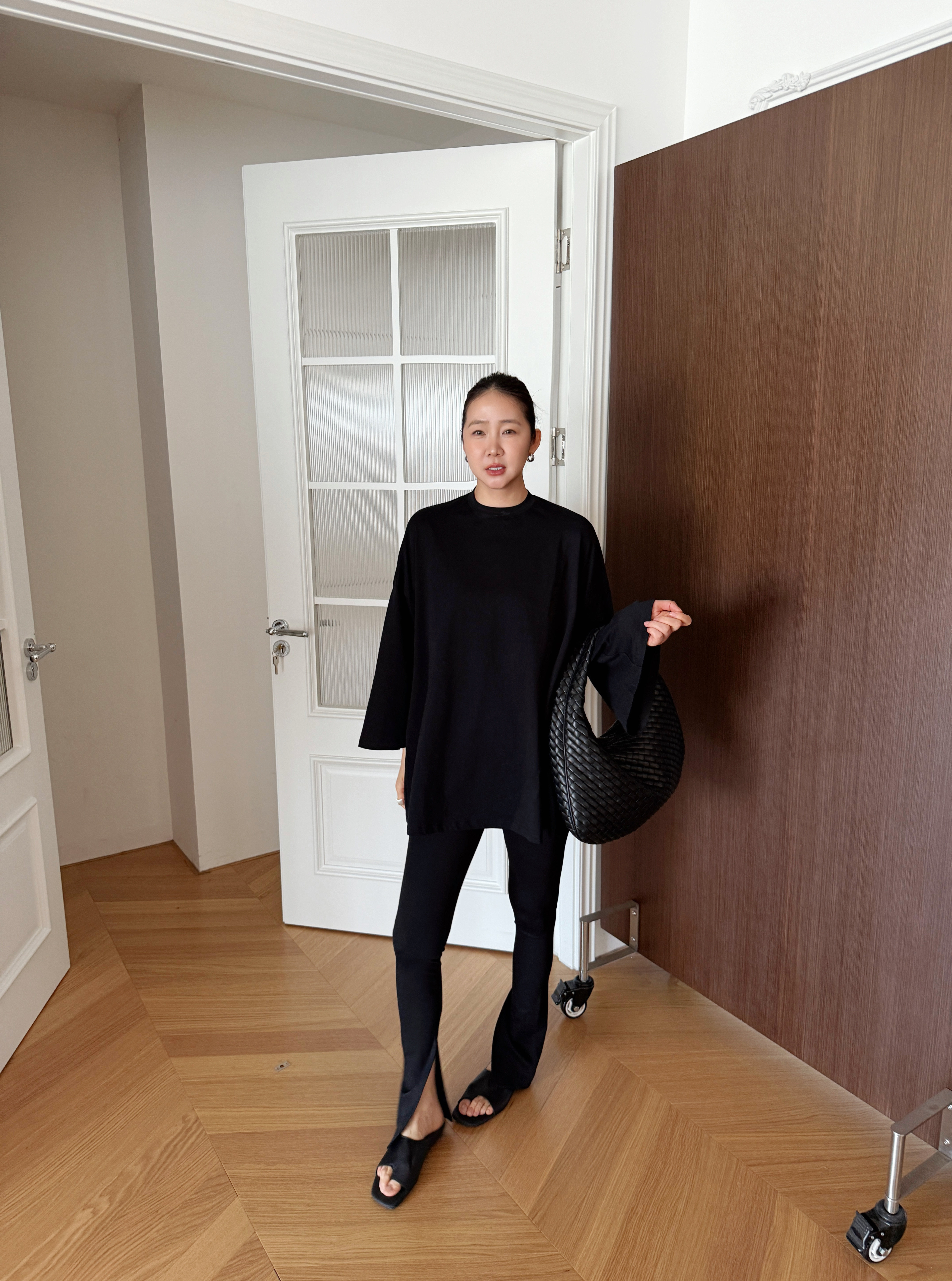 widelia женские леггинсы с высокой талией универсальные длинные базовые стройнящие с разрезами повседневные эластичные обтягивающие