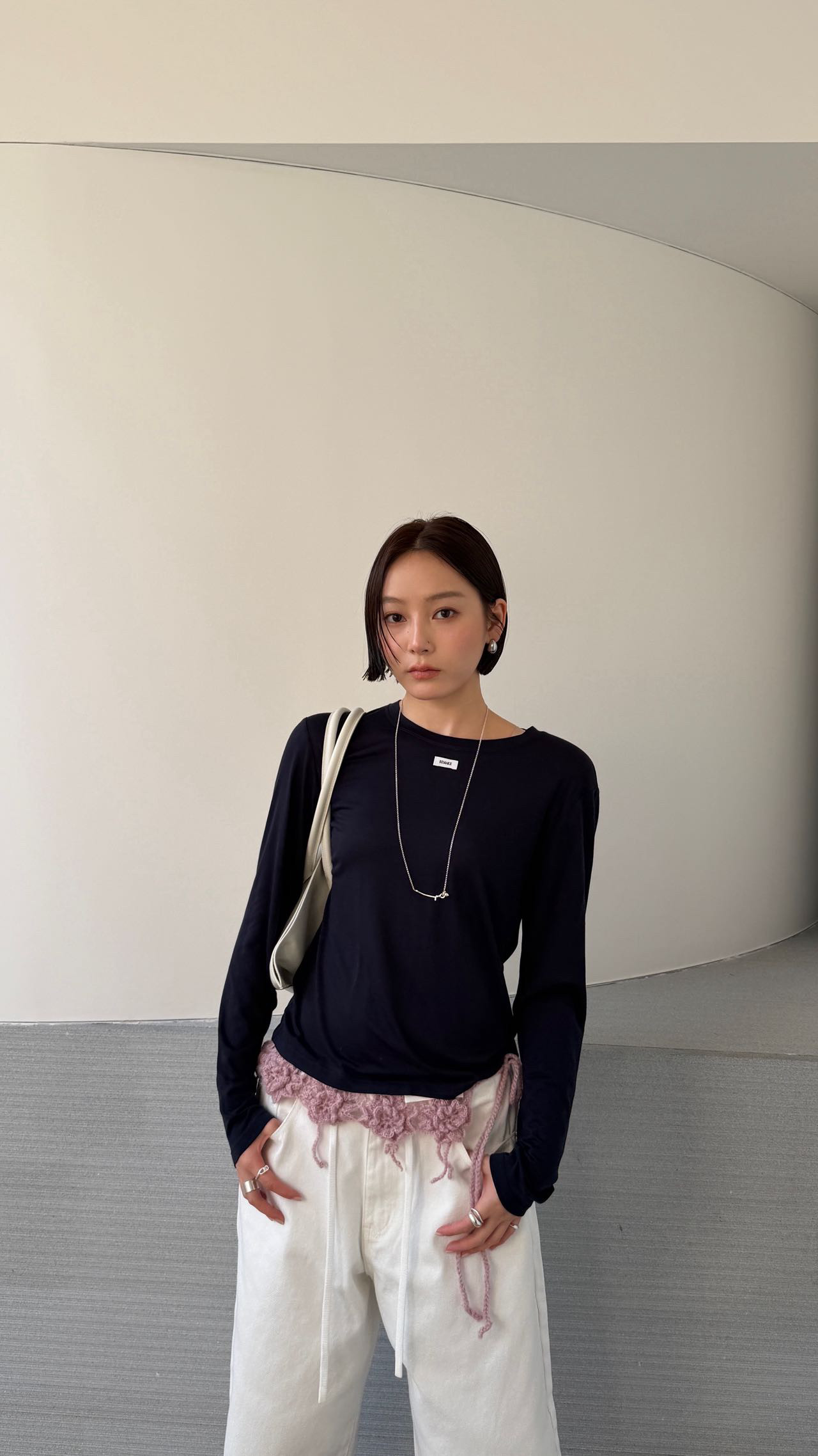 waitmore Весенняя новинка базовая футболка из тенселя и шерсти женская приталенная с круглым вырезом и длинными рукавами