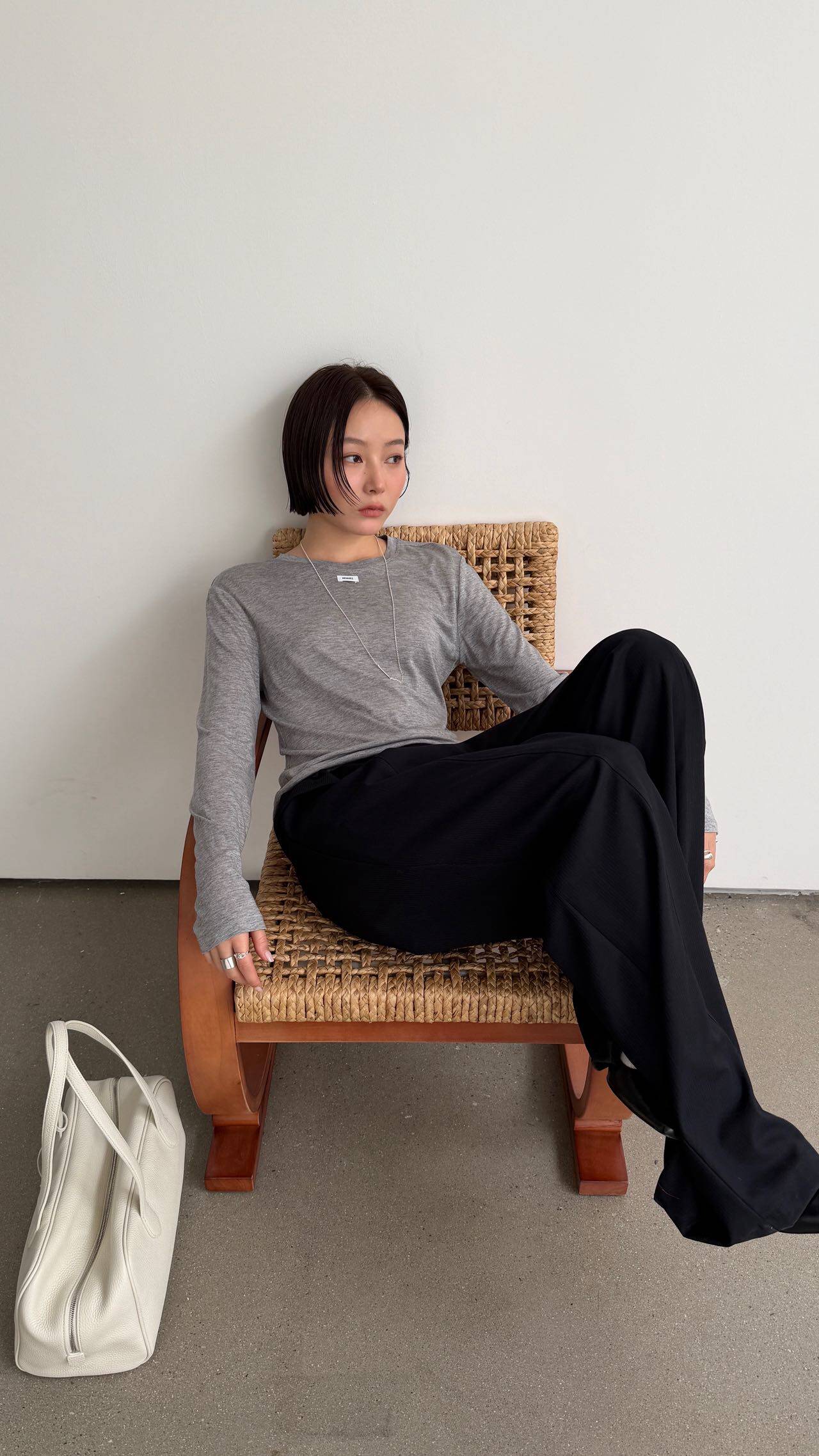 waitmore Весенняя новинка базовая футболка из тенселя и шерсти женская приталенная с круглым вырезом и длинными рукавами