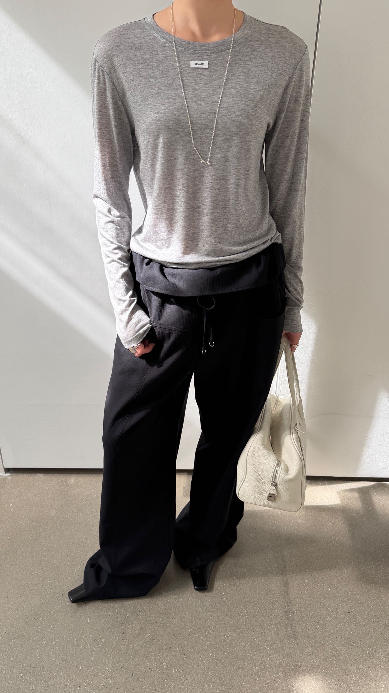 waitmore2026 весенняя новинка стильные широкие брюки с завязками и шнуровкой стройнящие универсальные повседневные женские