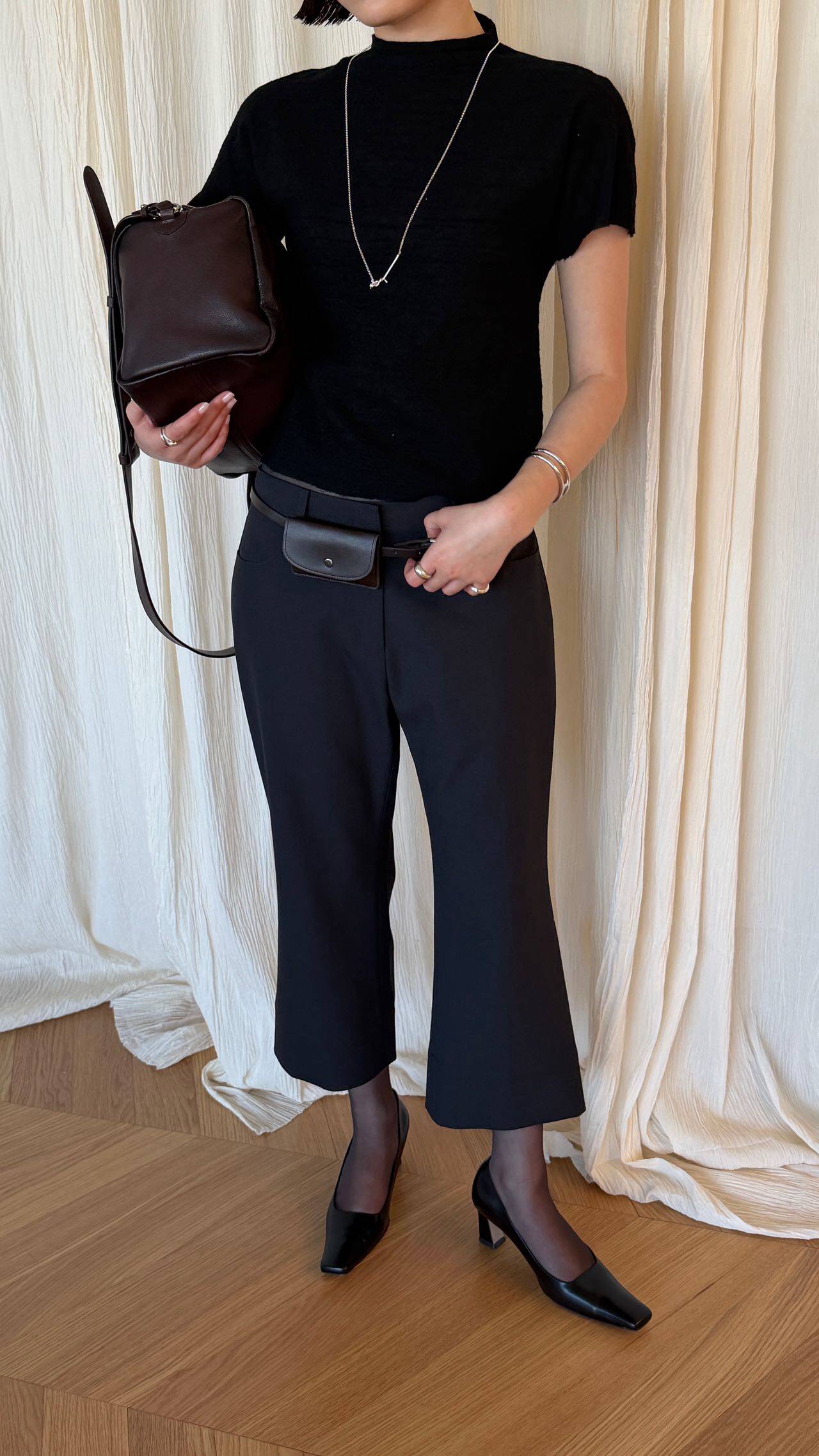 waitmore женские брюки офисные приталенные стройнящие слегка расклешенные укороченные повседневные