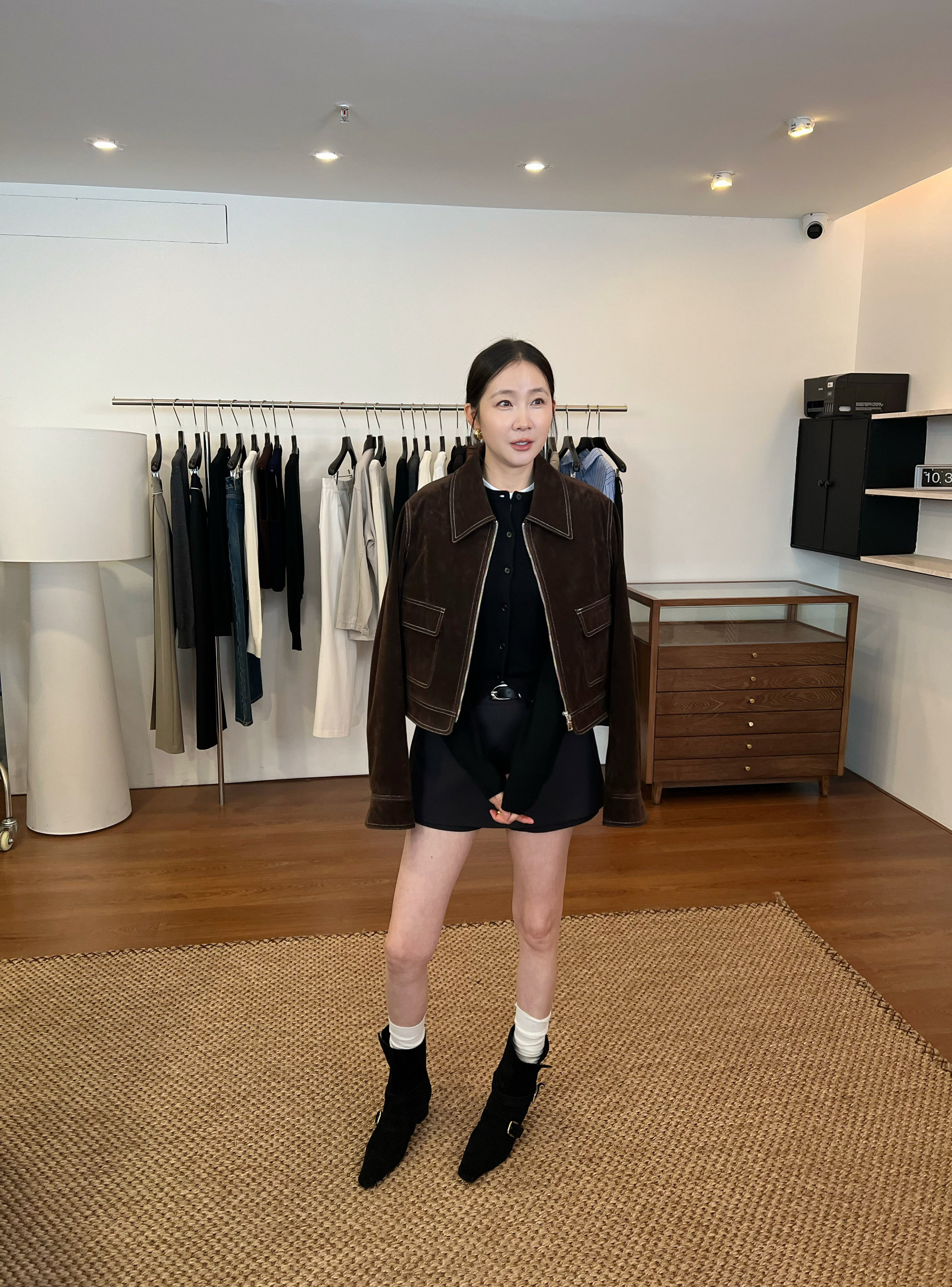 widelia жакет с отворотным воротником винтажный на молнии универсальный приталенный повседневная куртка весна-осень 2026