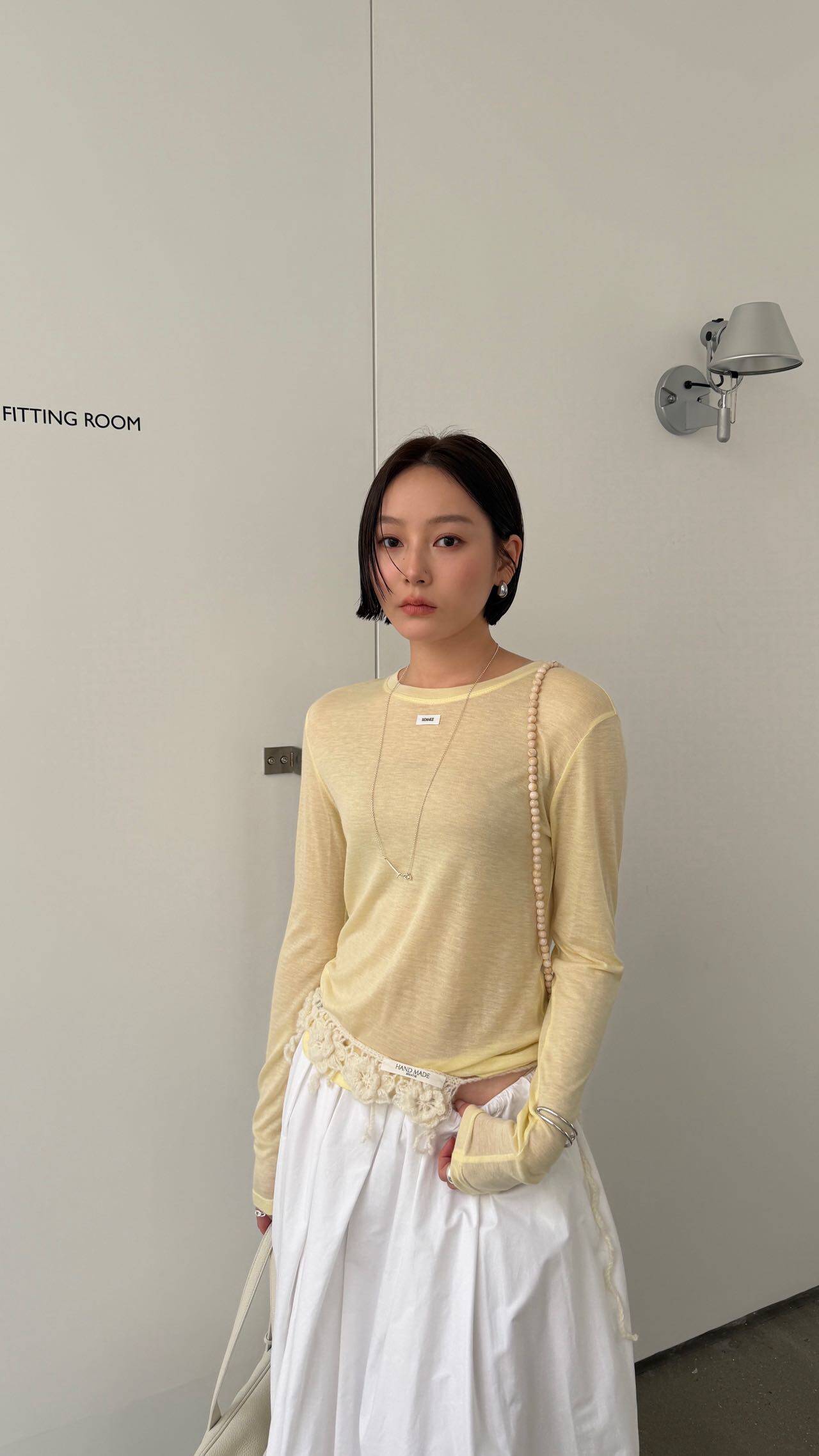 waitmore Весенняя новинка базовая футболка из тенселя и шерсти женская приталенная с круглым вырезом и длинными рукавами