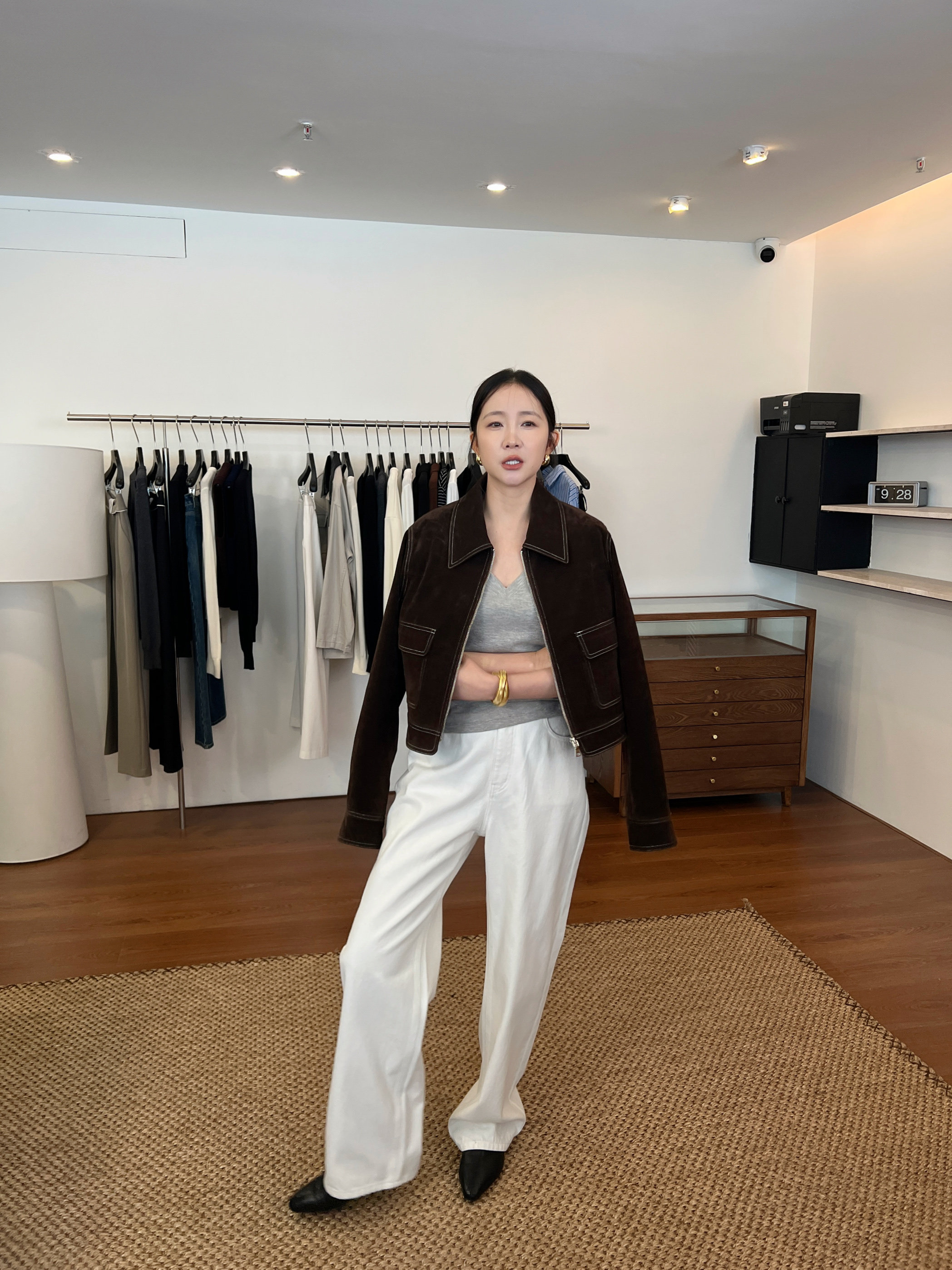 widelia жакет с отворотным воротником винтажный на молнии универсальный приталенный повседневная куртка весна-осень 2026