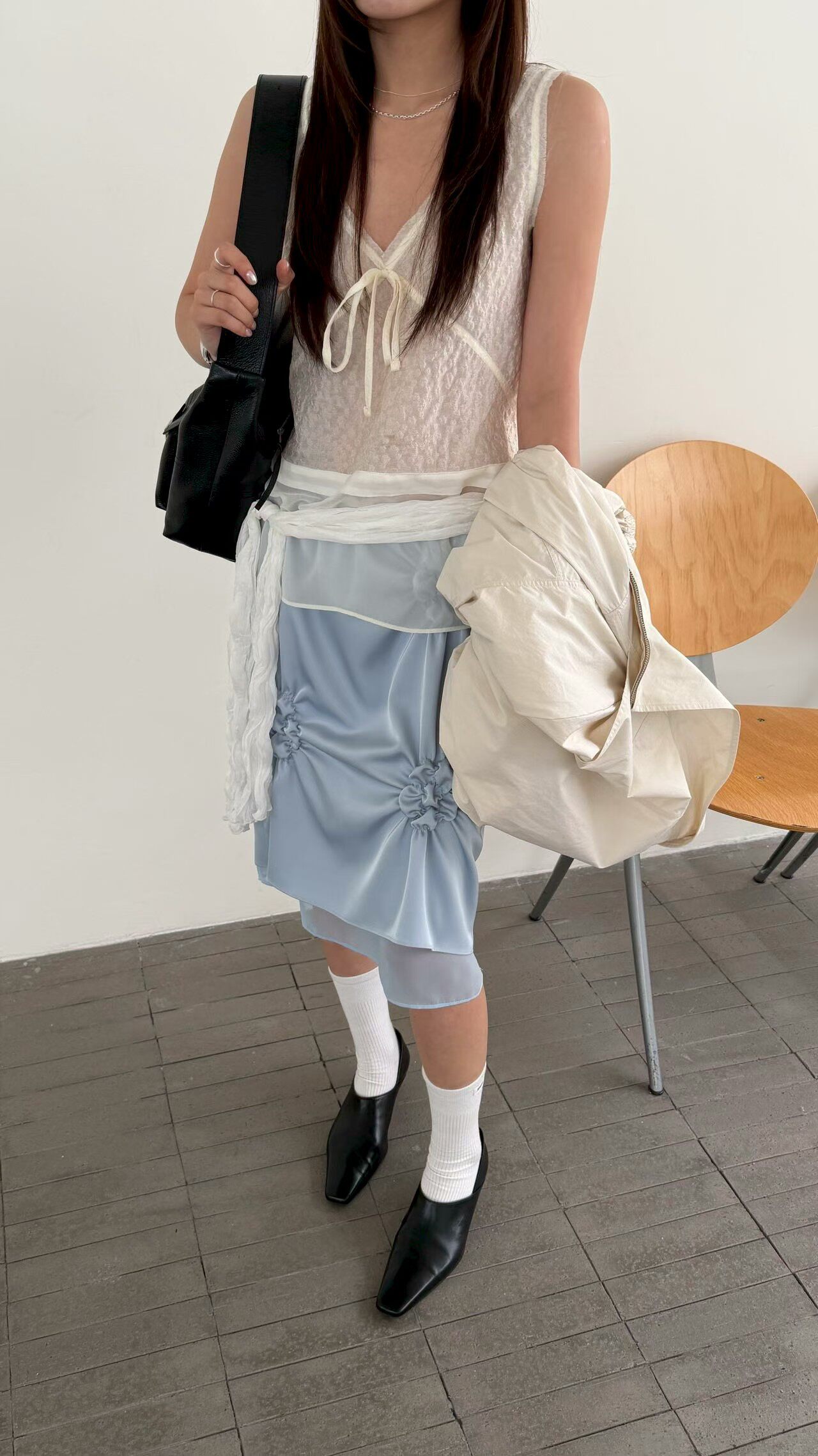 waitmore весенне-летний корейский повседневный топ на бретельках с V-образным вырезом и завязками-бантиками для женщин