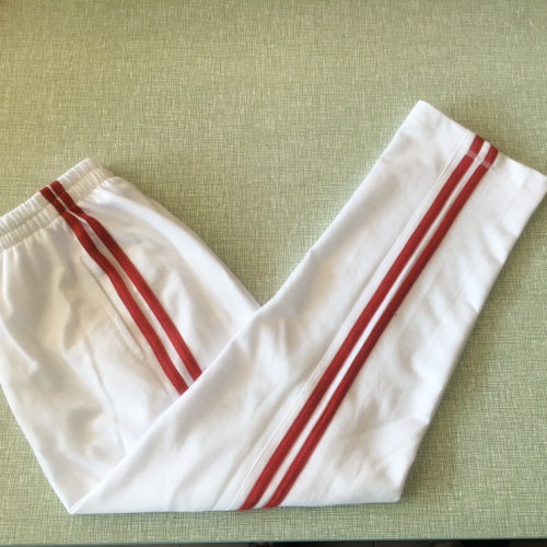 Primary and winter pupils autumn and winter white school trousers two red bar sweaters pure cotton spring and autumn wools