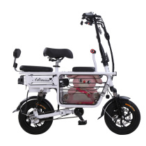 Electric bicycle Parent-child electric car Folding small battery car Female mini mother-child three-person scooter