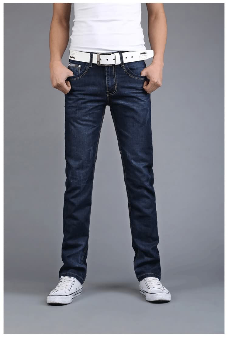 Jeans nam trung niên cha cha mua một tặng một người đàn ông miễn phí quần của nam giới làm việc lao động bảo hiểm công cụ làm việc quần dài KU