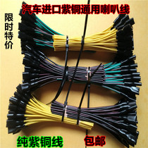 Automotive general imported copper horn wire Snail horn special plug plug connector terminal terminal cable