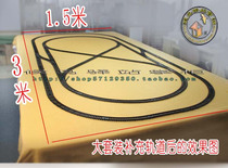 Simulation scale train complete track package super large combination track package does not contain train train model