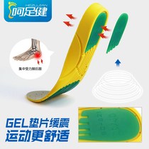 2 Double Sports Insoles Male breathable Deodorant Suction and Shock Absorbing ultra Soft Winter Women Soft Bottom Comfortable Thickening Elastic Basketball