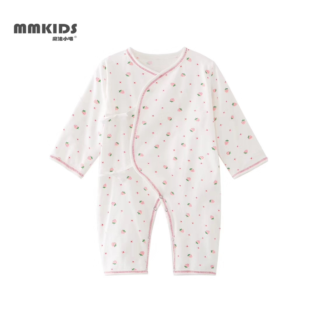 MMKIDS magic little meow newborn baby long-sleeved jumpsuit romper cotton soft two-piece suit new