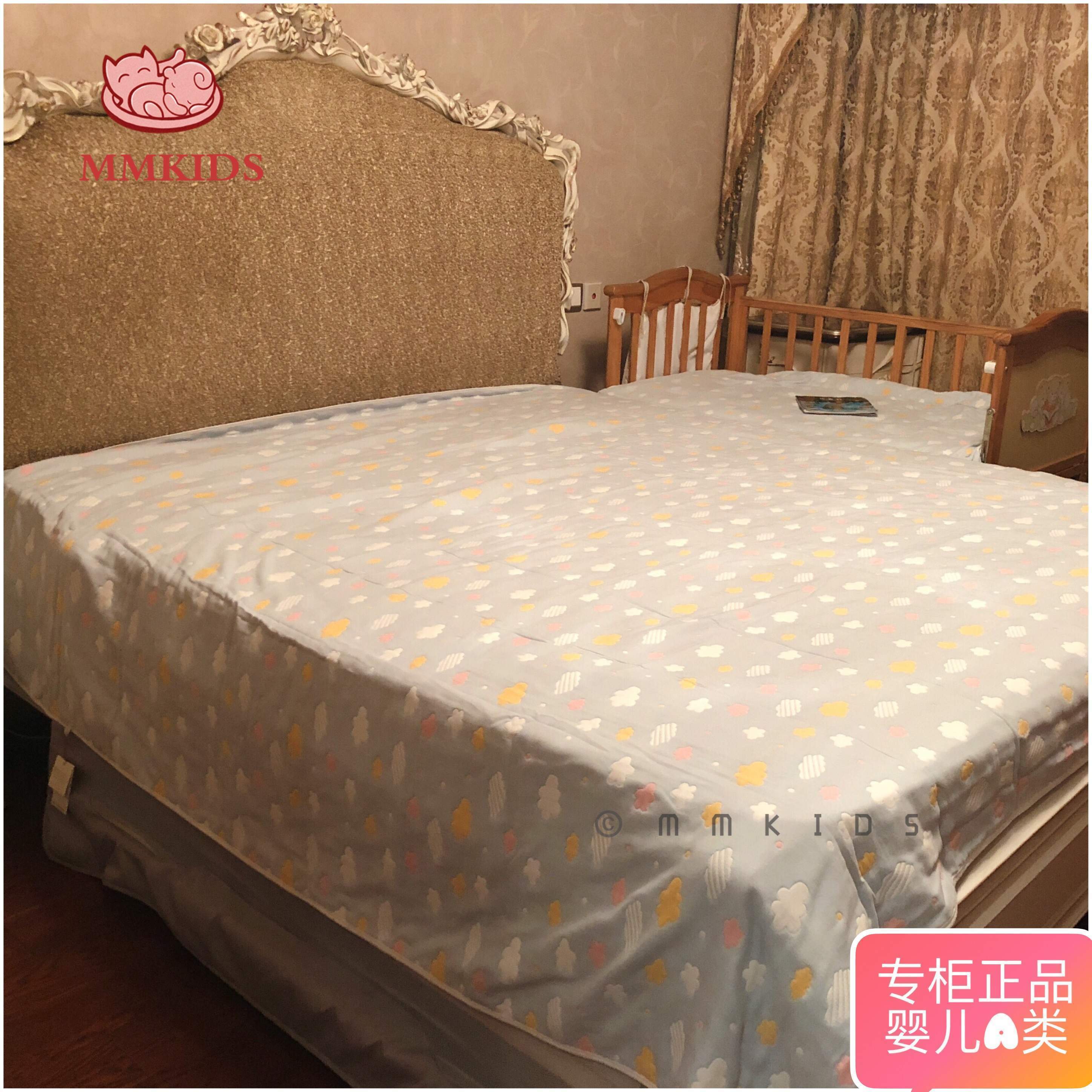 MMKIDS Magic Meow Cotton gauze adult blanket Soft breathable comfortable air conditioning blanket Bed quilt
