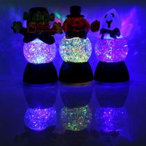 Halloween luminous night light colorful changing pumpkin lantern ghost festival bar decoration props creative funny small toys