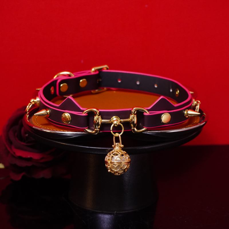 【Unbounded Player】Cat Ear Glowing Bell Collar Temperature-Sensitive Color-Changing Choker Leash Neck Collar Couple Accessories 【Unbounded Player】Cat Ear Glowing Bell Collar Temperature-Sensitive Color-Changing Choker Leash Neck Collar Couple Accessories