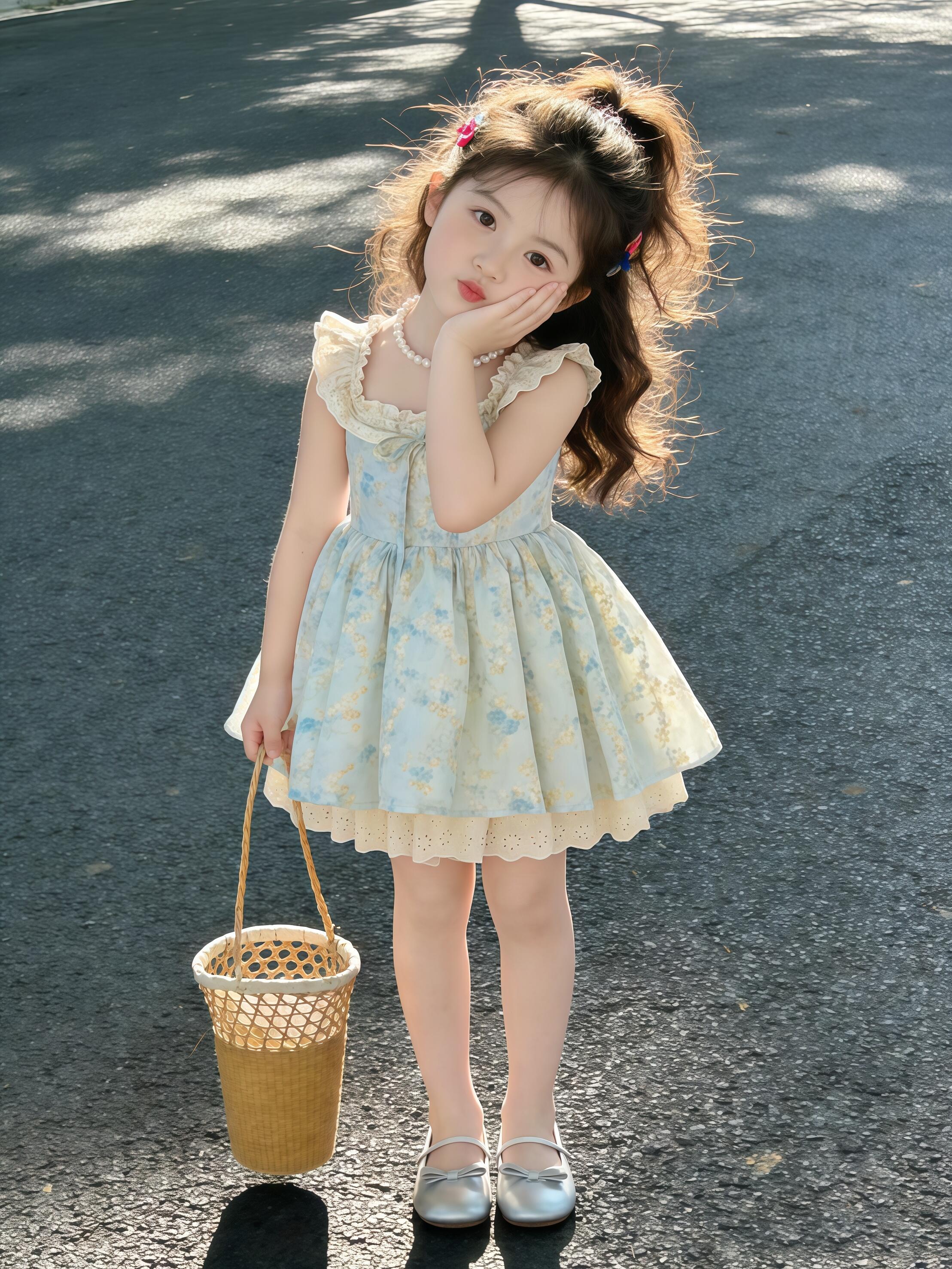 童装女童夏装连衣裙夏季新款蓬蓬裙子儿童小女孩吊带裙宝宝公主裙 — 7