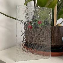 Ultra-white hot-melt tempered art glass partition customized three-dimensional light luxury simple for store sales department screen