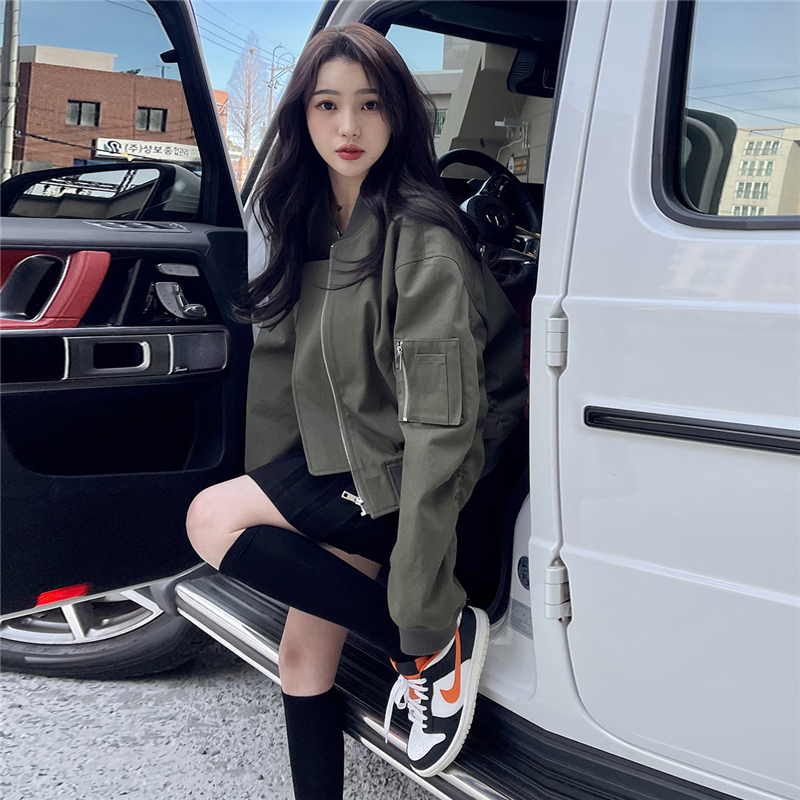 Baseball Jacket for Women, Korean Style, Loose Fit, 2026 Spring and Autumn New Design, Short Jacket, Unique and Trendy Outerwear