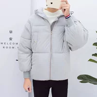 Đồng phục bóng chày gió Hồng Kông mùa đông mới Nhật Bản phù hợp với quần áo cotton thêu ve áo tiêu chuẩn Hàn Quốc áo dài tay cotton ngắn áo khoác bóng chày mlb