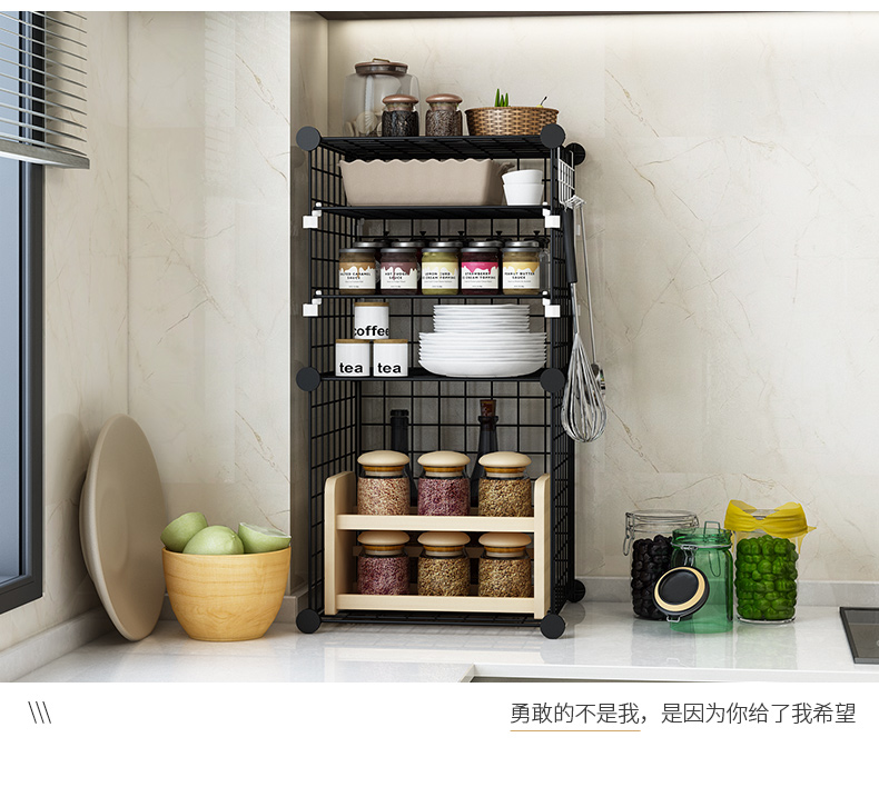 Tủ kinh tế gia đình tủ bếp tủ lưu trữ tủ đa năng lắp ráp tủ bên tủ đơn giản - Buồng tủ áo quần