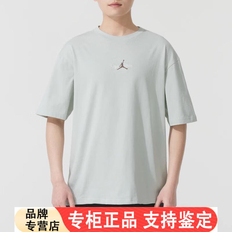 Jordan Jordan Printed Short-Sleeved 2025 Summer New Loose-Fitting Five-Quarter Sleeve Men's Aj Basketball T-Shirt Sportswear
