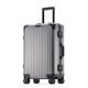 Metal all-aluminum alloy trolley suitcase for men and women, business aluminum-magnesium alloy caster suitcase, boarding suitcase