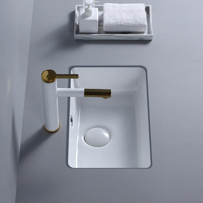 370*250mm balcony under the small size wash basin small size mini embedded basin water singles