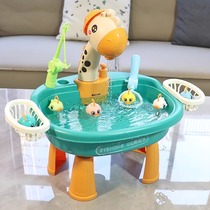 Electric fishing table toy childrens water play artifact baby 1-3 years old early education puzzle boys and girls gift 4