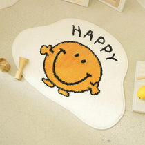ins thickened lamb suede suction carpet bathroom non-slip bottom door cushion into the door footbed Home Bedroom floor mat