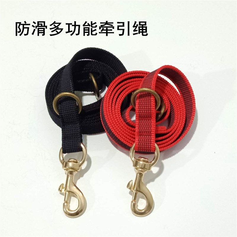 Pet dog multi-function traction rope non-slip copper buckle horse dog training German shepherd golden retriever medium and large dog chain dog rope - Taobao